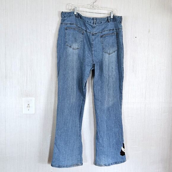 VTG Alexandra Bartlett Jeans Embellished Straight leg High Waisted - sz 20W - Picture 2 of 14